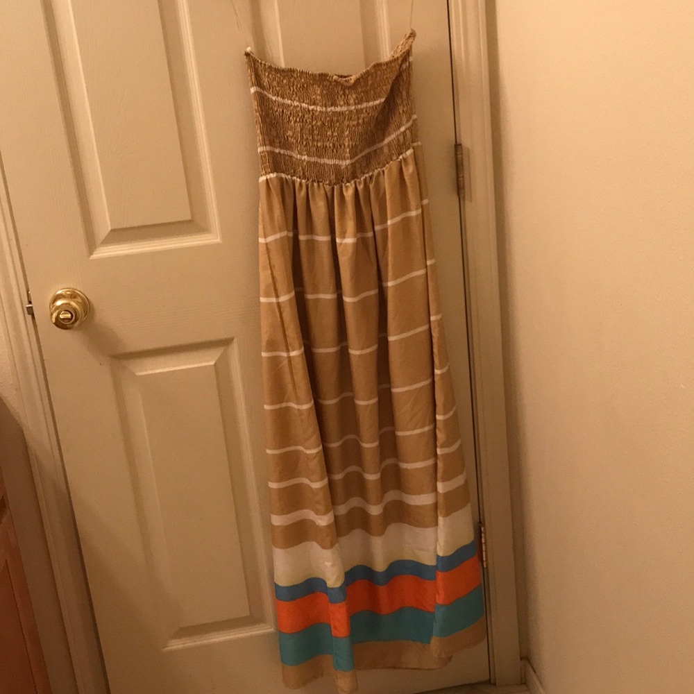 strapless sun dress